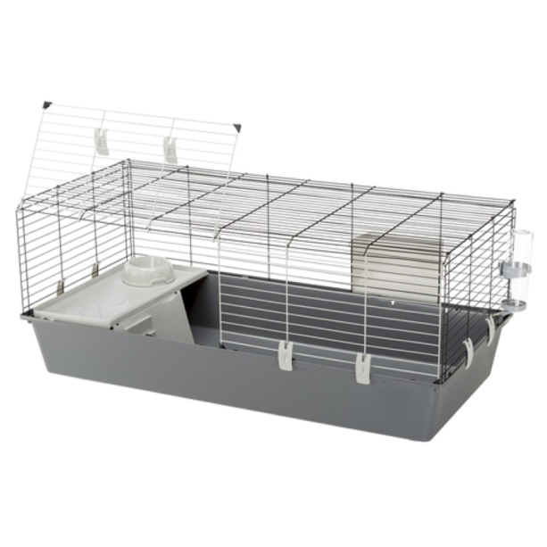 FERPLAST RABBIT 120 - просторна клетка за зайци и морски свинчета, оборудвана 118х58.5х49.5 см main product photo
