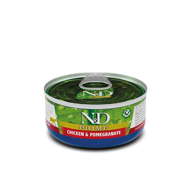 N&D PRIME CAT ADULT CHICKEN & POMEGRANATE – за котки над 1 година, с пиле и нар, консерва 70г main product photo