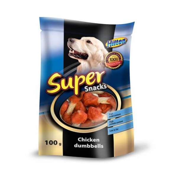 HILTON лакомство за куче - пилешки дъмбели, 100 г main product photo