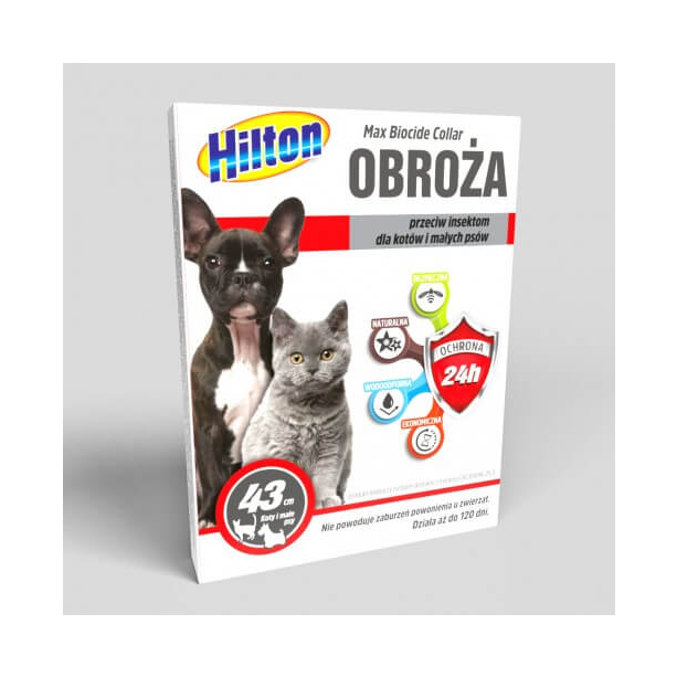 HILTON противопаразитен билков нашийник за куче и котка, 43 см main product photo