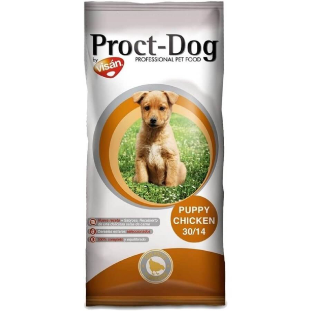 PROCT-DOG PUPPY - за подрастващи кученца, всички породи, Пиле и зеленчуци, 4кг main product photo