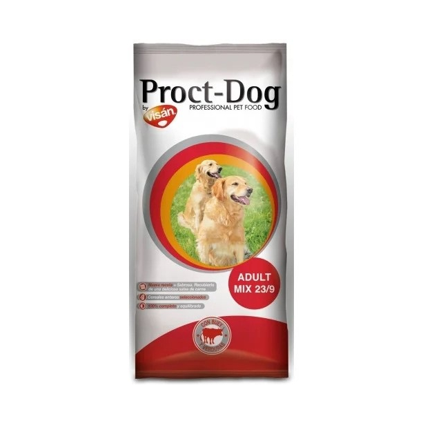 PROCT-DOG ADULT MIX - за пораснали кучета, средни породи, Говеждо и зеленчуци, 20кг main product photo