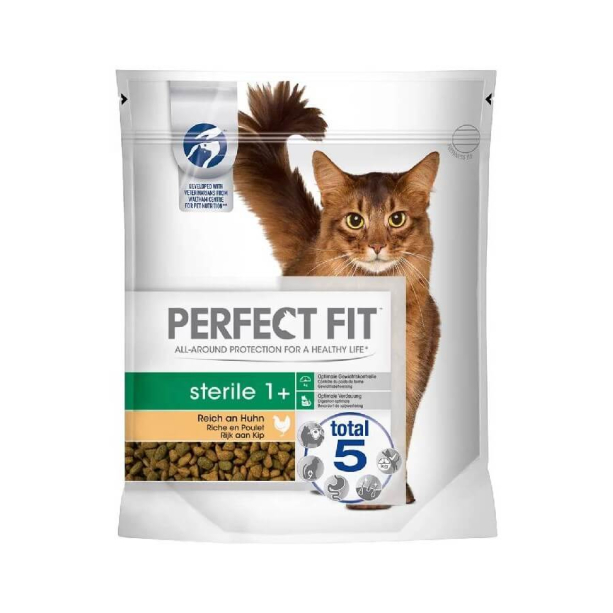 Perfect Fit Sterile суха храна за кастрирани котки с Пилешко, 750г main product photo