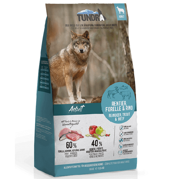 TUNDRA DOG ADULT - за кучета в зряла възраст, Елен, Пъстърва и Говеждо, 11.34кг main product photo