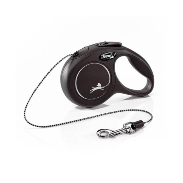 FLEXI CLASSIC ВЪЖЕ XS - автоматичен повод за куче, черен, 3 м/8 кг main product photo