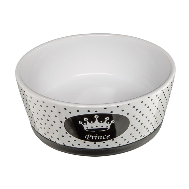 FERPLAST ALYA - елегантна керамична купа за кучета и котки, дизайн с корона, 1.1 л main product photo
