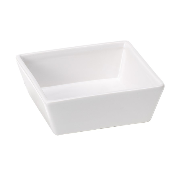 FERPLAST ALTAIR 14 - квадратна керамична купа за кучета и котки - бяла 14x14x5 см, 0.5 л main product photo