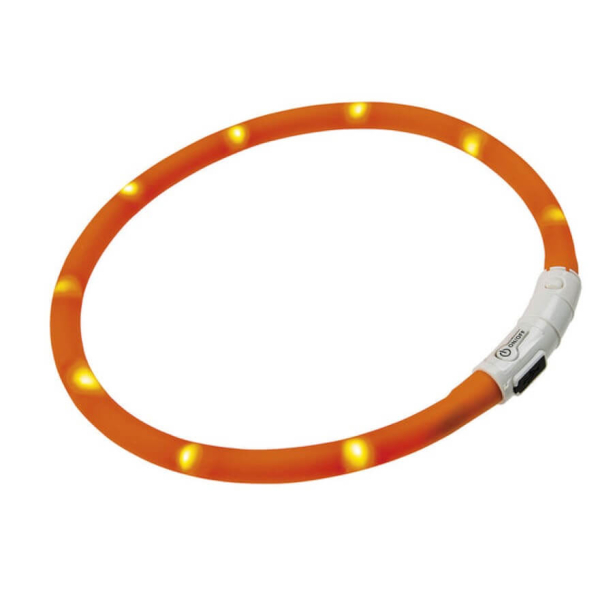 FERPLAST NIGHT OVER - светещ нашийник за куче с USB зареждане, 70см main product photo