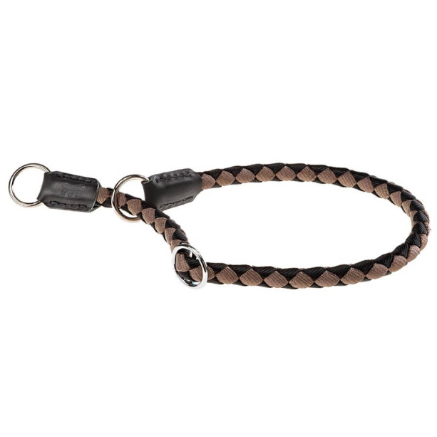 FERPLAST TWIST CS 18/60 - нашийник душач за куче, кафяв с черно - Ø18мм х 60см main product photo