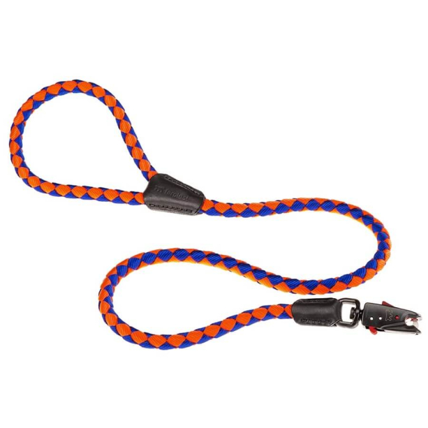 FERPLAST TWIST MATIC G 12/110 - повод за куче с автоматична кука, оранжев със синьо 12мм/110см main product photo