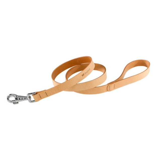 FERPLAST NATURAL G10/120 - кожен повод за куче, бежов - 10мм/120см main product photo