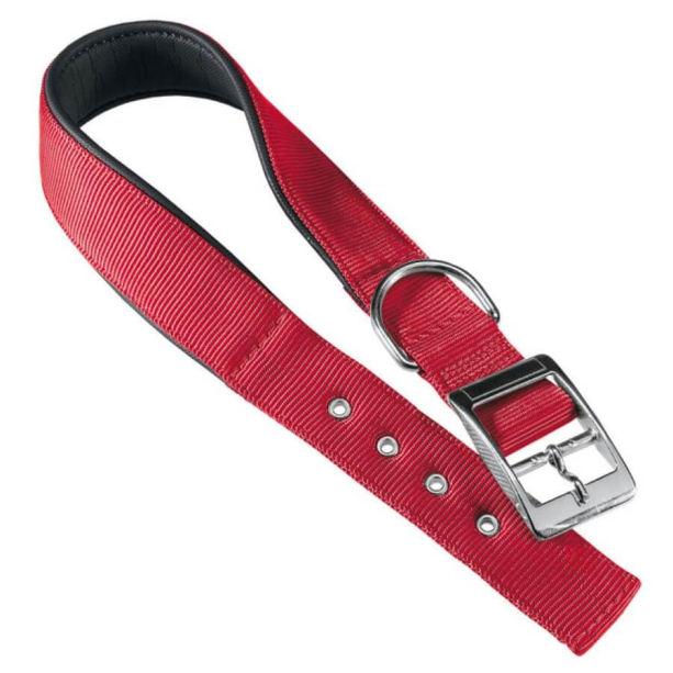 FERPLAST DAYTONA C25/53 - мек нашийник за куче с катарама, червен - 25мм, врат: 45-53см main product photo