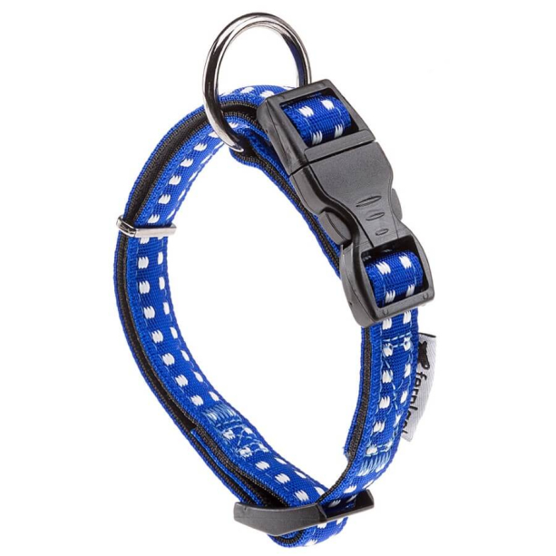 FERPLAST CRICKET C15/40 - нашийник за куче с мека подложка, син 15мм - врат: 27-40см main product photo