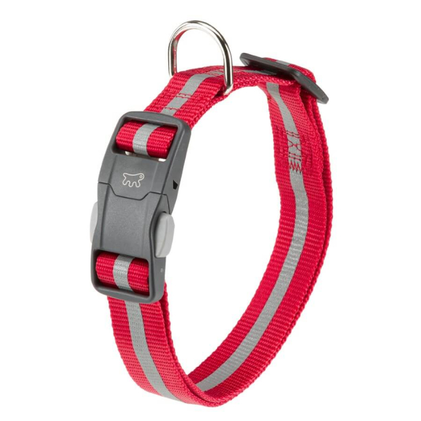 FERPLAST CLUB REFLEX C25/70 - светлоотразителен нашийник за куче, червен - 25 мм, врат: 45-70см main product photo
