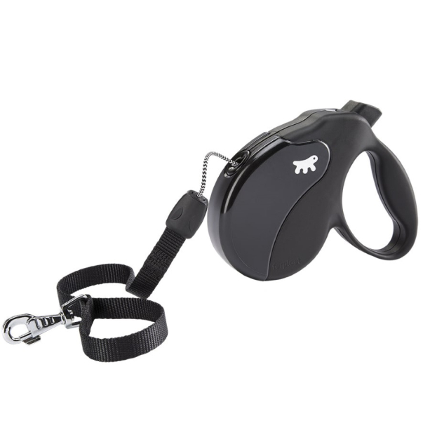 FERPLAST AMIGO CORD M - автоматичен повод за кучета ВЪЖЕ, черен, 5м/до 25кг main product photo