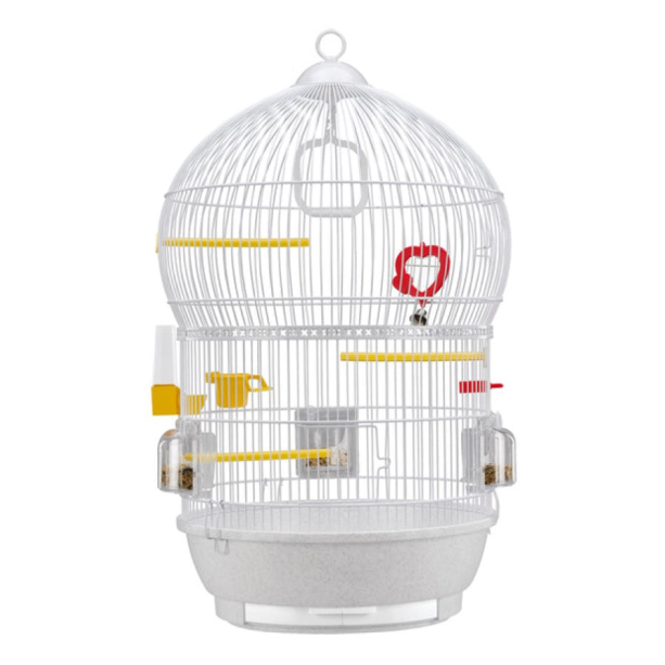 FERPLAST BALI WHITE - клетка за малки птици, оборудвана Ø43.5 x H68.5 см main product photo