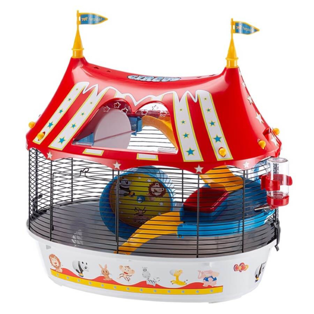 FERPLAST CIRCUS FUN - клетка за хамстери и малки гризачи, оборудвана 49.5x34x42.5 см main product photo