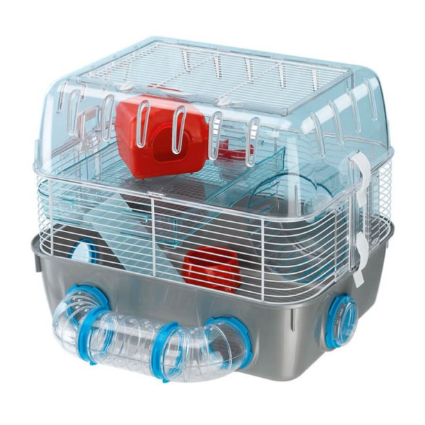 FERPLAST COMBI 1 FUN - оборудвана клетка за хамстери на два етажа 40.5x29.5x32.5 см main product photo