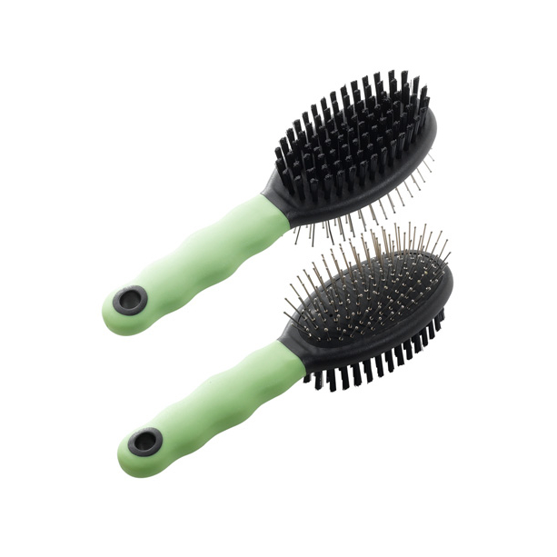 FERPLAST GRO 5798 - двустранна четка за котки с метални зъбци и меки влакна main product photo