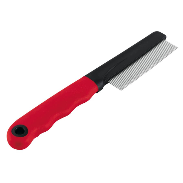 FERPLAST GRO 5856 - гребен за кучета и котки с хромирани ситни зъбци, 20x1.6x3.5 см main product photo