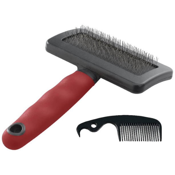 FERPLAST GRO 5946 - четка за фино разресване за котки и кучета + гребенче за почистване , L main product photo