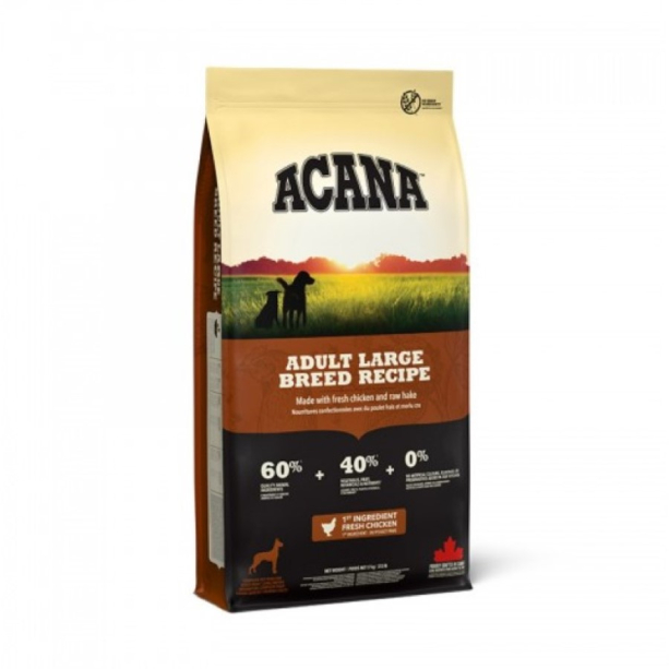 ACANA DOG ADULT LARGE BREЕD - за пораснало куче от едра порода над 25кг, с пиле, риба, яйца, 17кг main product photo