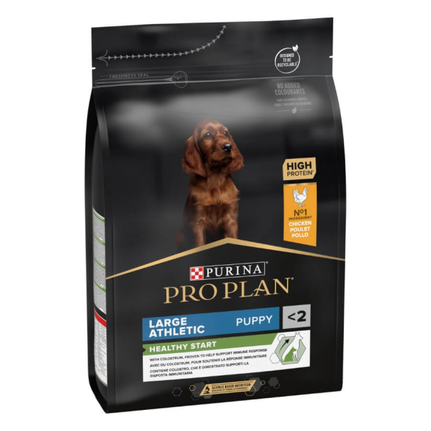 Purina Pro Plan Large Puppy Athletic - за малки кученца от едри атлетични породи, Пиле, 3кг main product photo