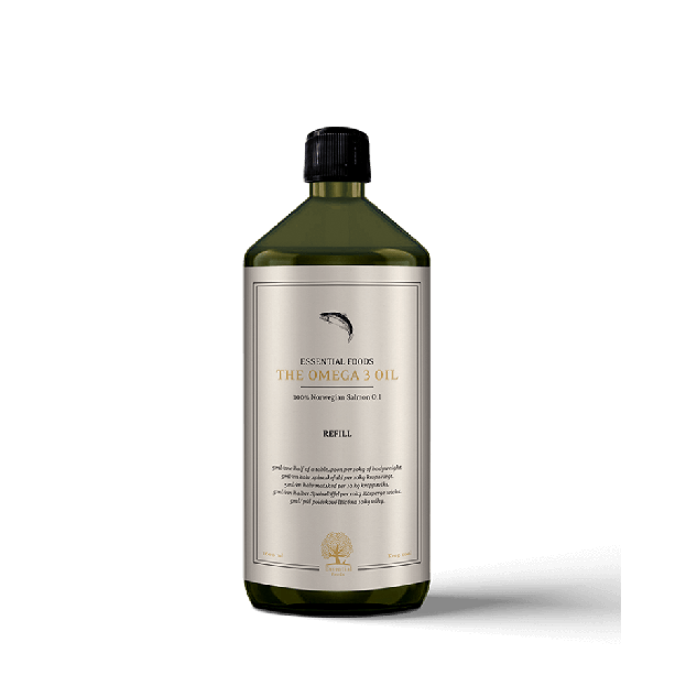 ESSENTIAL THE OMEGA 3 OIL - хранителна добавка от 100% масло от норвежка сьомга, 1л main product photo
