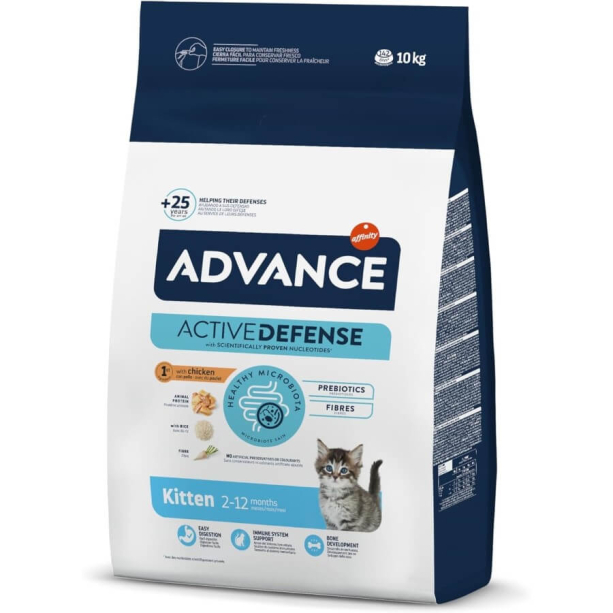 ADVANCE KITTEN - за котенца до 1 г., бременни и кърмещи котки, Пиле и ориз, 10кг main product photo