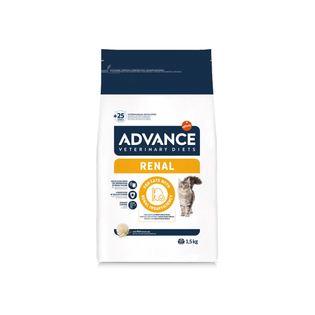ADVANCE CAT VET DIETS RENAL - за котки с хронични бъбрени заболявания, 1.5кг main product photo