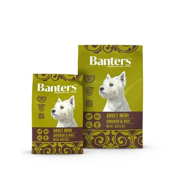 BANTERS DOG ADULT MINI CHICKEN&RICE - за пораснали кучета, малки породи, Пиле и ориз, 20кг main product photo