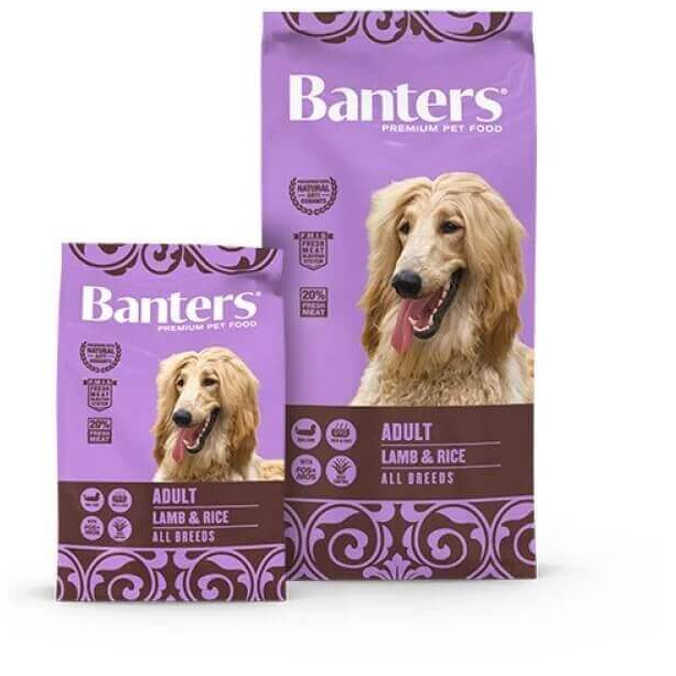 BANTERS DOG ADULT ALL BREEDS LAMB&RICE - за пораснали кучета, всички породи, Агне и ориз, 3кг main product photo