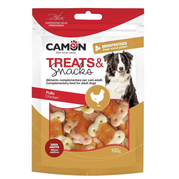 CAMON TREATS&SNACKS лакомство за куче - бисквитки с пилешко, 100г main product photo