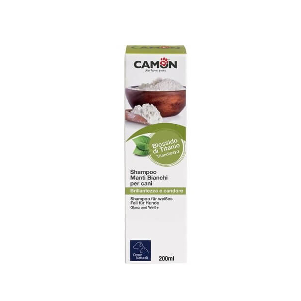 CAMON OrmeNaturali WHITE COAT SHAMPOO - шампоан за бяла козина с титанов диоксид, 200мл main product photo