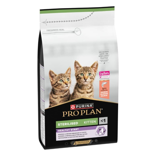 Purina Pro Plan STERILISED KITTEN - за кастрирани котенца под 1г., със Сьомга, 1.5кг main product photo