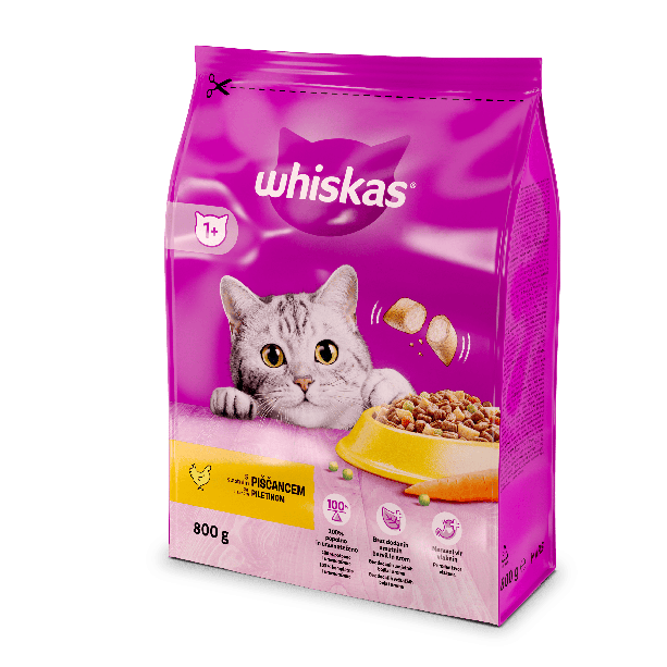 Whiskas Суха Храна с Пилешко 800г main product photo