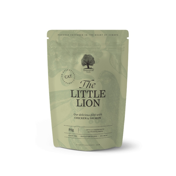 ESSENTIAL THE LITTLE LION - пастет за подрастващи котенца с пилешки филенца и сьомга, пауч 85г main product photo