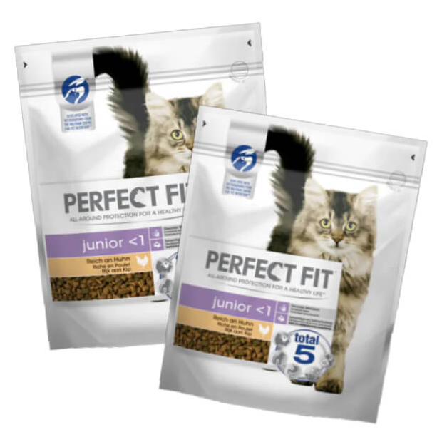 2бр. Perfect Fit Junior суха храна за котенца с Пилешко, 750г main product photo
