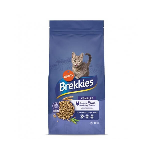BREKKIES CAT COMPLET CHICKEN - за котки над 1г., с Пиле, Риба и зеленчуци, 15кг main product photo
