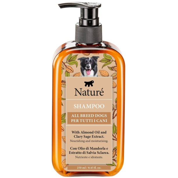 NATURE SHAMPOO ALMOND OIL - Шампоан за кучета с бадемово масло, 250ml main product photo