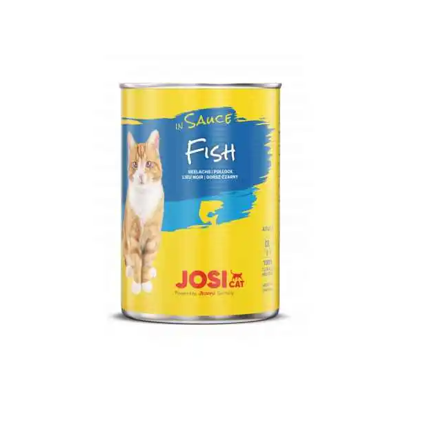 JOSI Cat ADULT FISH - за котки над 1г., Риба в сос, консерва 415 г main product photo