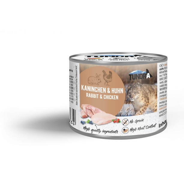 TUNDRA CAT ADULT - за котки в зряла възраст, Заек и Пиле, консерва 200г main product photo