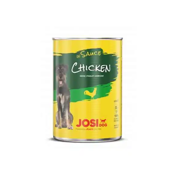 JOSI Dog ADULT CHICKEN - за израснали кучета, Пиле в сос, консерва 415 г main product photo