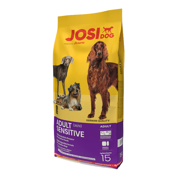 JOSI Dog ADULT SENSITIVE - за израснали кучета с чувствителен стомах, 15 кг main product photo