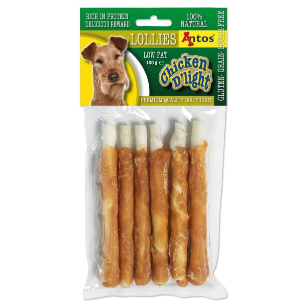 Antos Chicken D'light lollies телешки солети с пилешко филе 100 гр. main product photo