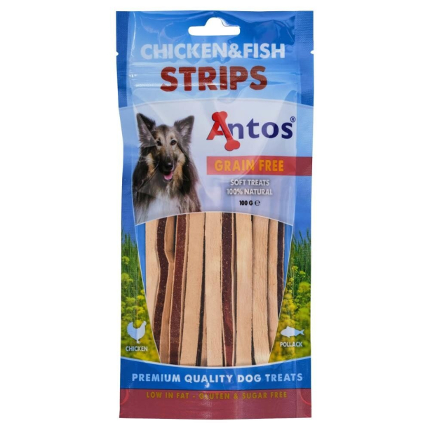 Antos меки лентички пиле и риба 100 гр. main product photo