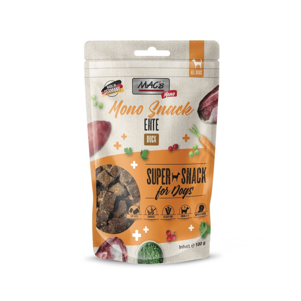 MAC'S DOG MONOPROTEIN SNACKS - меко лакомство за куче, с Патешко месо, 100 г main product photo