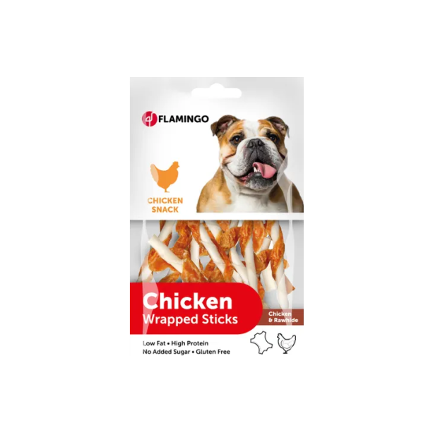 Flamingo усукани кожени пръчици с пилешко месо 65 гр. main product photo