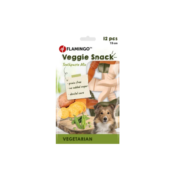 Flamingo veggie лакомство паста за зъби 12 бр main product photo