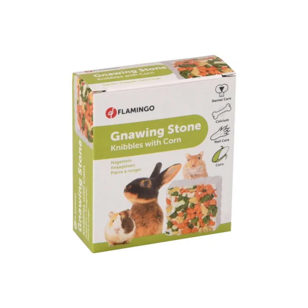 Flamingo минерален камък за гризачи с царевица main product photo